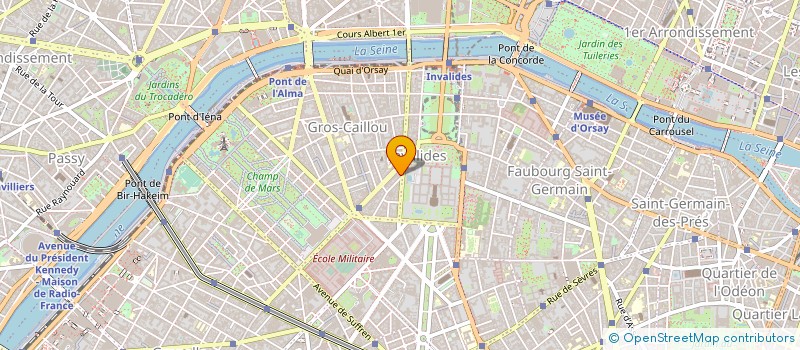 localisation de l'entreprise SYND COPR DU 72 BD DE LA TOUR   MAUBOURG  PARIS