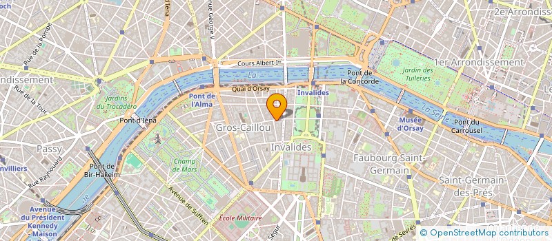 localisation de l'entreprise SYND.COPR. DU 73 75 RUE SAINT   DOMINIQU  PARIS