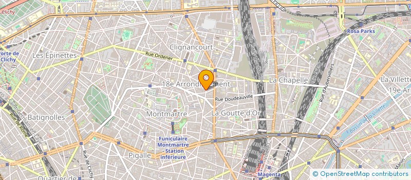 localisation de l'entreprise SYND.COPR. DU 73 RUE DE         CLIGNANC  PARIS