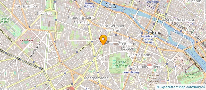 localisation de l'entreprise SYND.COPR. DU 73 RUE DE RENNES  75006 PA  PARIS