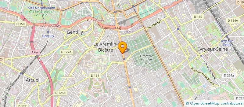 localisation de l'entreprise SYND.COPR. DU 74 AV DE FONTAINEBLEAU 94  LE KREMLIN-BICETRE