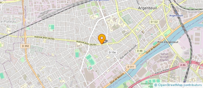 localisation de l'entreprise SYND COPR DU 74 AVE JEAN JAURES  ARGENTEUIL