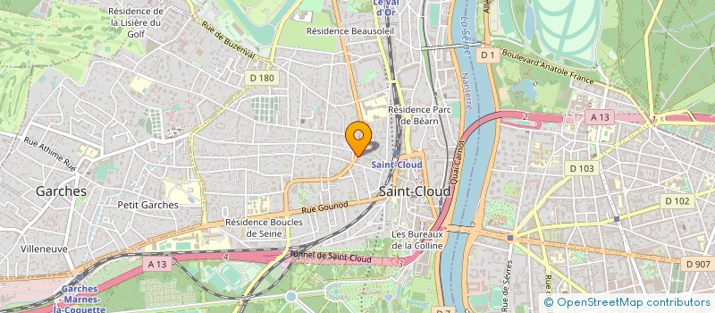 localisation de l'entreprise SYND.COPR. DU 74 BD DE LA REPUBLIQ à SAINT-CLOUD