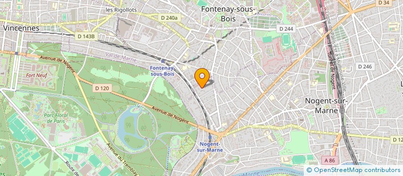 localisation de l'entreprise SYND.COPR. DU 74 BD GAMBETTA 94 NOGENT S à NOGENT-SUR-MARNE