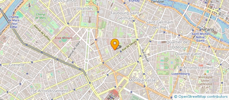 localisation de l'entreprise SYND.COPR. DU 74 RUE VANEAU 75007 PARIS  PARIS