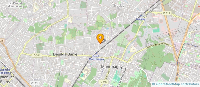 localisation de l'entreprise SYND.COPR. DU 75 AU 77 RUE      CARNOT 9  DEUIL-LA-BARRE