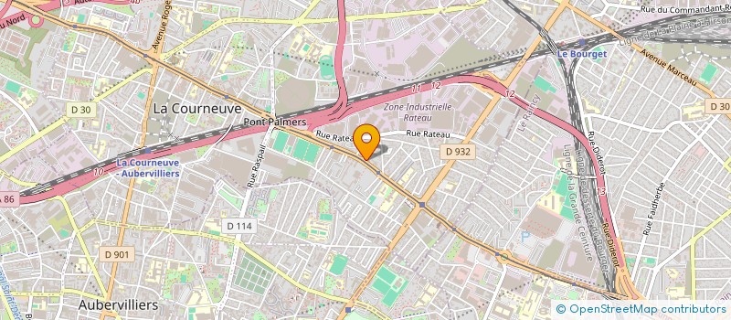localisation de l'entreprise SYND.COPR. DU 75 AV JEAN JAURES 93 LA CO à LA COURNEUVE