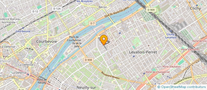 localisation de l'entreprise SYND.COPR. DU 75 QUATER RUE DE VILLIERS à NEUILLY-SUR-SEINE