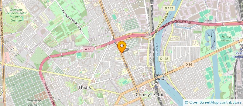 localisation de l'entreprise SYND.COPR. DU 75 R PASTEUR 94   CHOISY L  CHOISY-LE-ROI
