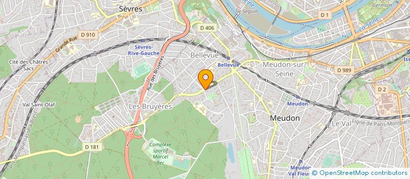 localisation de l'entreprise SYND.COPR. DU 75 ROUTE DES GARDES à MEUDON