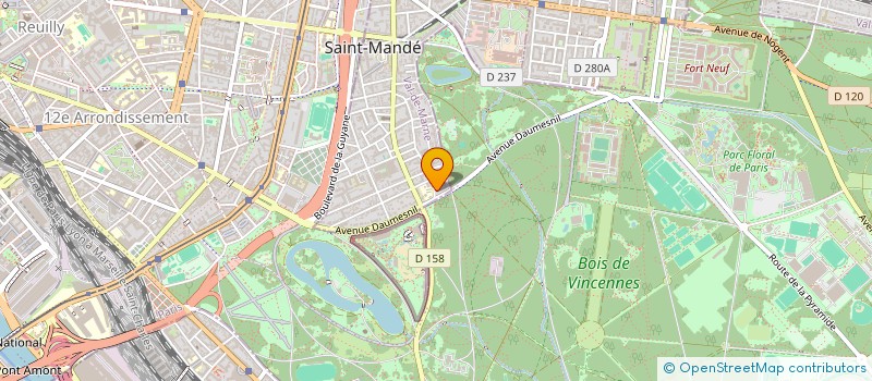 localisation de l'entreprise SYND COPR DU 75 RUE JEANNE D'ARC 94 SAIN à SAINT-MANDE