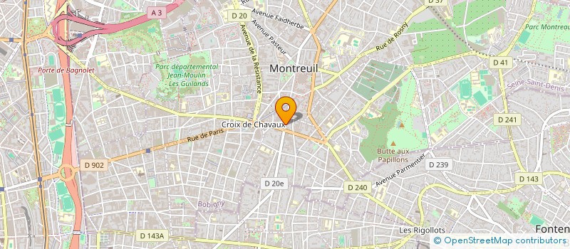 localisation de l'entreprise SYND.COPR. DU 76 AV DU PRESIDENT WILSON à MONTREUIL