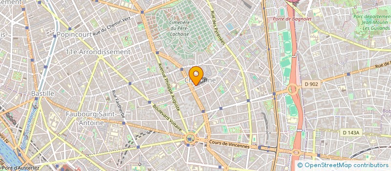 localisation de l'entreprise SYND COPR DU 76 RUE ALEXANDRE   DUMAS 75  PARIS