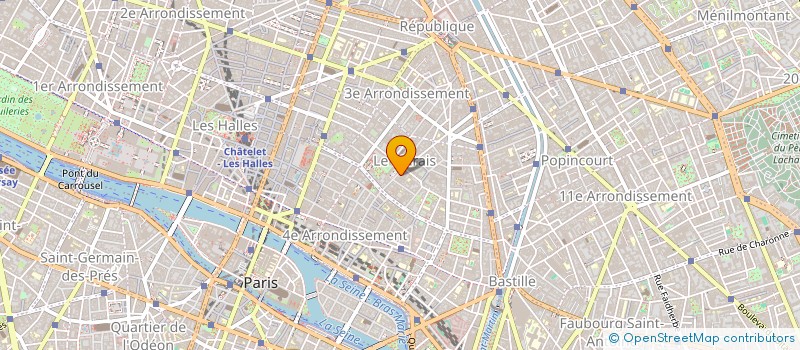 localisation de l'entreprise SYND.COPR. DU 76 RUE VIEILLE DU TEMPLE 7  PARIS