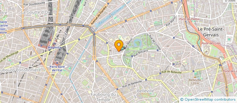 localisation de l'entreprise SYND.COPR. DU 78 AV SECRETAN    75019 PA  PARIS