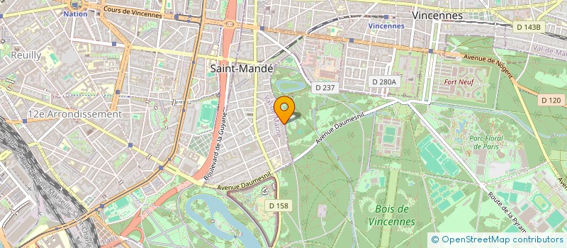 localisation de l'entreprise SYND.COPR. DU 78 CHAUSSEE DE L  ETANG 94  SAINT-MANDE