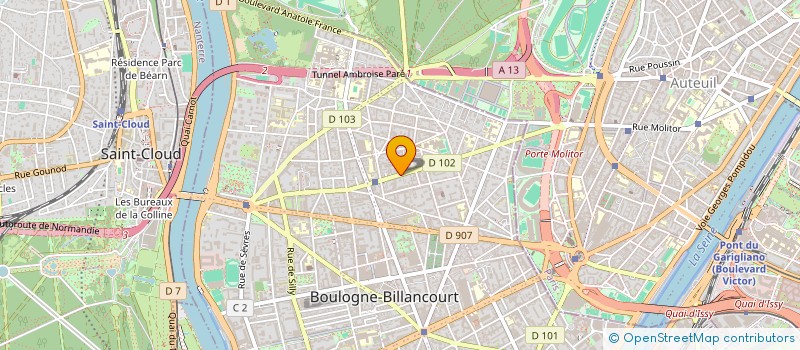 localisation de l'entreprise SYND.COPR. DU 78 RUE ESCUDIER 92 BOULO à BOULOGNE-BILLANCOURT