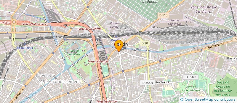 localisation de l'entreprise SYND COPR DU 79 87 AVENUE DE LA REPUBLIQ  PANTIN