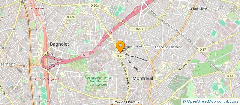 localisation de l'entreprise SYND.COPR. DU 79 AVENUE PASTEUR 93 MONTR à MONTREUIL