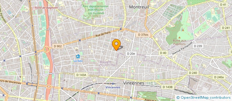 localisation de l'entreprise SYND.COPR. DU 79 RUE KLEBER 93  MONTREUI  MONTREUIL