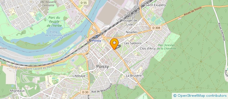 localisation de l'entreprise SYND COPR DU 8 14 ALL DU BOURDONNAIS 78  POISSY