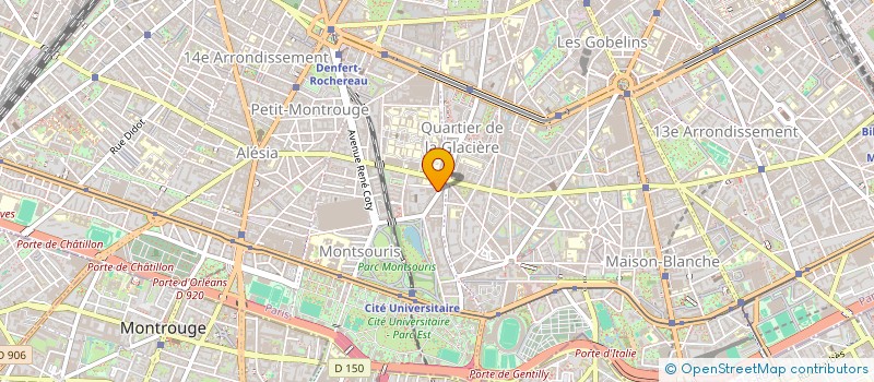 localisation de l'entreprise SYND.COPR. DU 8 AV REILLE 75014 PARIS RE  PARIS
