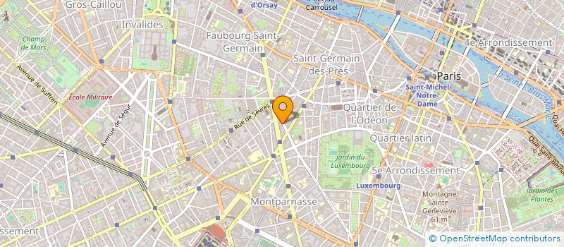 localisation de l'entreprise SYND.COPR. DU 8 BIS RUE D'ASSAS 75006 PA  PARIS
