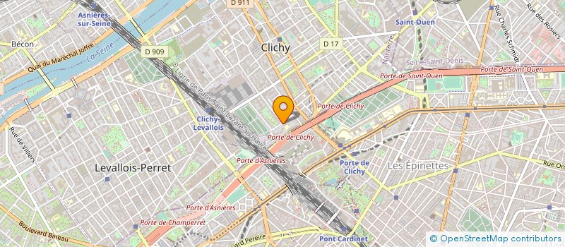 localisation de l'entreprise SYND.COPR. DU 8 CITE JOUFFROY RENAULT à CLICHY