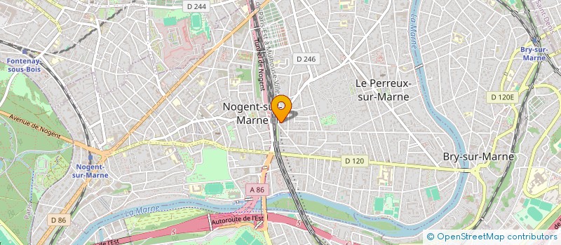 localisation de l'entreprise SYND.COPR. DU 8 PL ROBERT       DELVAUX  LE PERREUX-SUR-MARNE