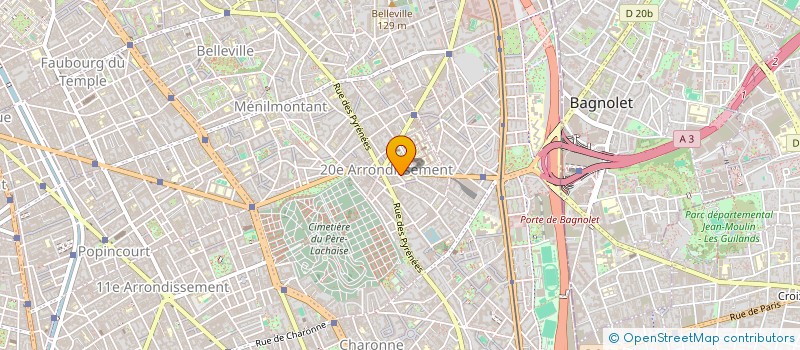 localisation de l'entreprise SYND COPR DU 8 RUE BELGRAND 75020 PARIS  PARIS