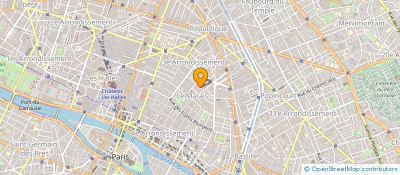 localisation de l'entreprise SYND.COPR. DU 8 RUE DE SAINTONGE 75003 P  PARIS