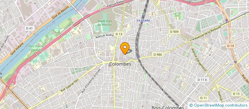 localisation de l'entreprise SYND COPR  DU 8 RUE DES GLYCINES  COLOMBES