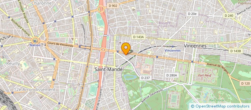 localisation de l'entreprise SYND.COPR. DU 8 RUE DU PARC 94  SAINT MA à SAINT-MANDE