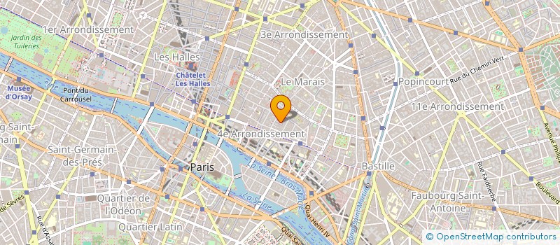 localisation de l'entreprise SYND.COPR. DU 8 RUE DU TRESOR PARIS 4 RE  PARIS