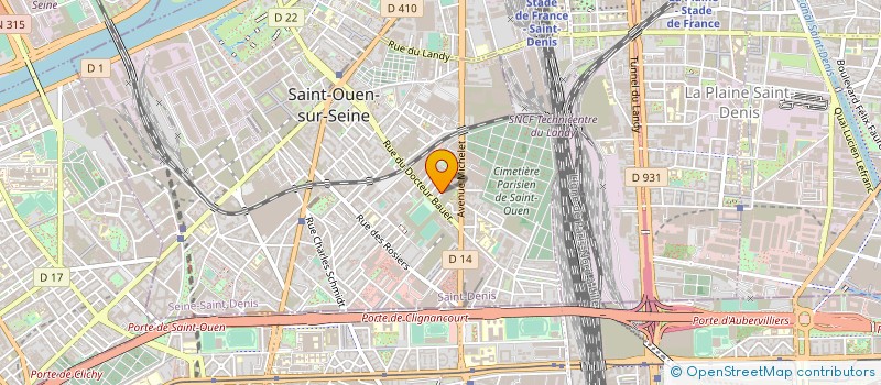 localisation de l'entreprise SYND.COPR. DU 8 RUE MARCEL SEMBAT à SAINT-OUEN-SUR-SEINE