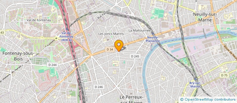 localisation de l'entreprise SYND COPR DU 80 AV PIERRE BROSSOLETTE 94  LE PERREUX-SUR-MARNE