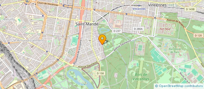 localisation de l'entreprise SYND COPR DU 80 CHAUSSEE DE L'ETANG 94 S à SAINT-MANDE