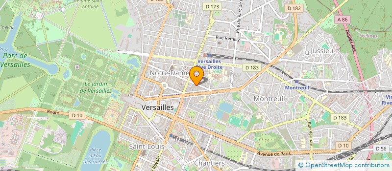 localisation de l'entreprise SYND COPR DU 80 R DE LA PAROISSE à VERSAILLES
