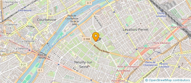 localisation de l'entreprise SYND.COPR. DU 81 AU 83 RUE DE CHEZY 92 à NEUILLY-SUR-SEINE