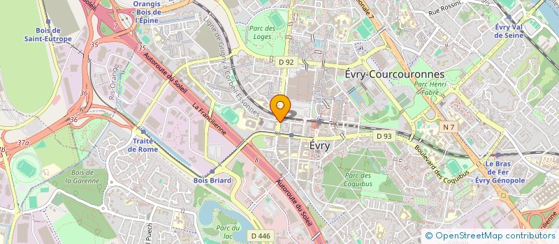 localisation de l'entreprise SYND.COPR. DU 82 RUE PERRONET 92 NEUILLY à EVRY-COURCOURONNES