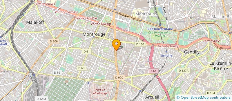 localisation de l'entreprise SYND.COPR. DU 83 AV ARISTIDE    BRIAND 9  MONTROUGE