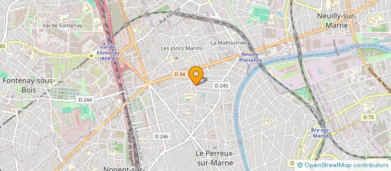 localisation de l'entreprise SYND.COPR. DU 83 AV GEORGES CLEMENCEAU 9  LE PERREUX-SUR-MARNE