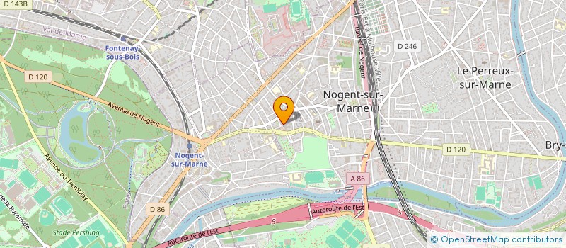 localisation de l'entreprise SYND.COPR. DU 83 GDE RUE CHARLES DE GAUL à NOGENT-SUR-MARNE