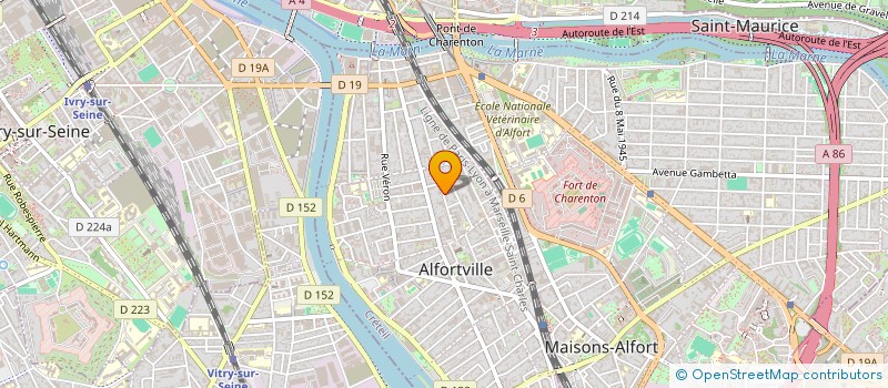 localisation de l'entreprise SYND.COPR. DU 83 R E VAILLANT  ALFORTVILLE