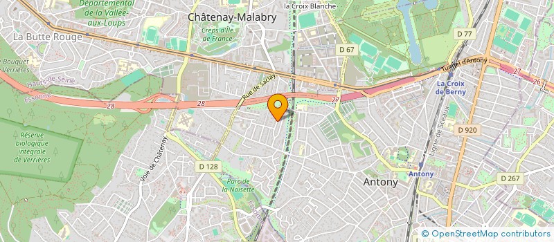 localisation de l'entreprise SYND.COPR. DU 84 84 BIS CITE    MODERNE à ANTONY