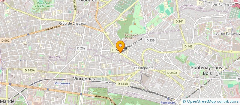 localisation de l'entreprise SYND.COPR. DU 84 AV DE STALINGRAD à FONTENAY-SOUS-BOIS