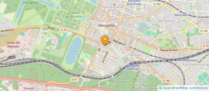 localisation de l'entreprise SYND.COPR. DU 85 87 AV DU GENERAL LECLER  VERSAILLES