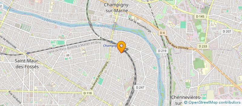 localisation de l'entreprise SYND.COPR. DU 85 RUE DE MARIGNAN à SAINT-MAUR-DES-FOSSES