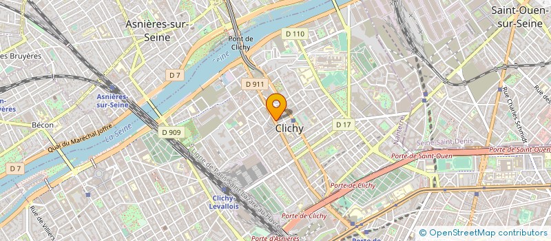localisation de l'entreprise SYND.COPR. DU 86 BD JEAN JAURES 92 CLICH à CLICHY