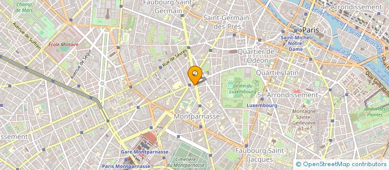 localisation de l'entreprise SYND.COPR. DU 86 BD RASPAIL     75006 PA  PARIS